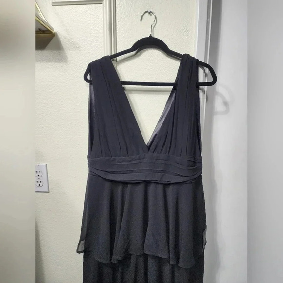 Lulus Amazing Evening Black Tiered Maxi Dress Wedding Party Prom Bridesmaid - Picture 8 of 11